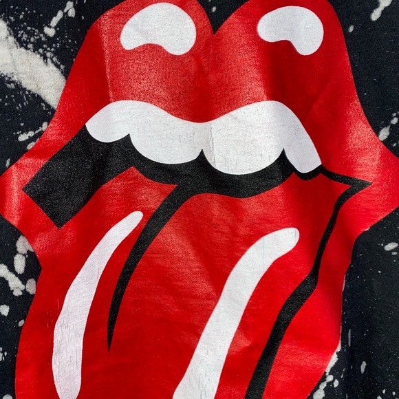 Rolling Stones graphic tee with bleach die effect - Picture 4 of 4